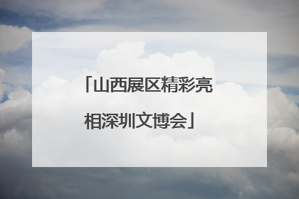山西展区精彩亮相深圳文博会