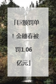 巨额罚单！金穗春被罚1.06亿元