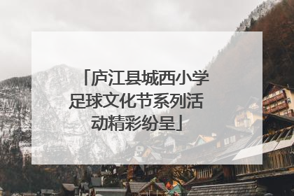 庐江县城西小学足球文化节系列活动精彩纷呈
