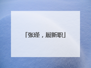 张瑾，履新职
