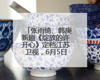 张雨绮、韩庚新剧《绽放的许开心》定档江苏卫视，6月5日开播