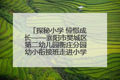 探秘小学 憧憬成长——襄阳市樊城区第二幼儿园衡庄分园幼小衔接班走进小学开展参观体验活动