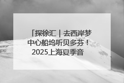 探徐汇｜去西岸梦中心船坞听贝多芬！2025上海夏季音乐节公布节目阵容