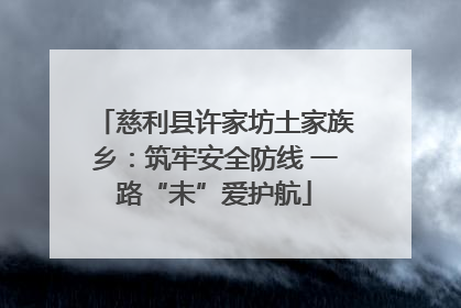 慈利县许家坊土家族乡：筑牢安全防线 一路“未”爱护航