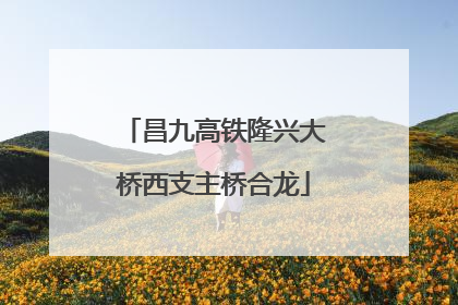 昌九高铁隆兴大桥西支主桥合龙