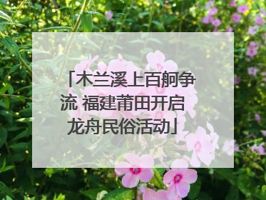 木兰溪上百舸争流 福建莆田开启龙舟民俗活动