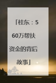桂东：560万帮扶资金的背后故事