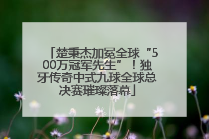 楚秉杰加冕全球“500万冠军先生”！独牙传奇中式九球全球总决赛璀璨落幕