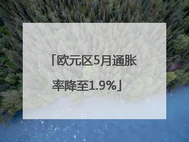 欧元区5月通胀率降至1.9%