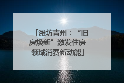 潍坊青州：“旧房焕新”激发住房领域消费新动能