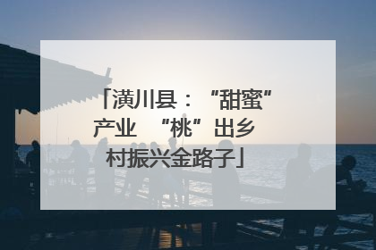潢川县：“甜蜜”产业  “桃”出乡村振兴金路子