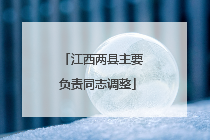 江西两县主要负责同志调整
