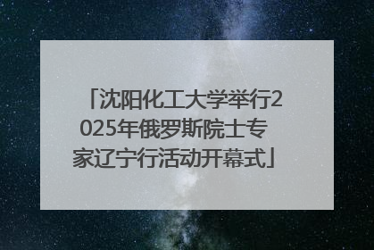 沈阳化工大学举行2025年俄罗斯院士专家辽宁行活动开幕式
