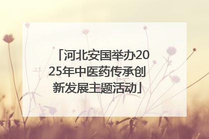 河北安国举办2025年中医药传承创新发展主题活动
