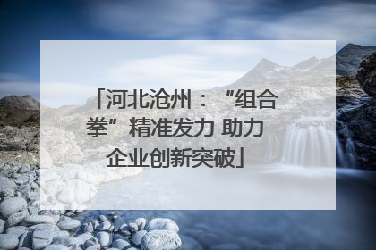 河北沧州：“组合拳”精准发力 助力企业创新突破