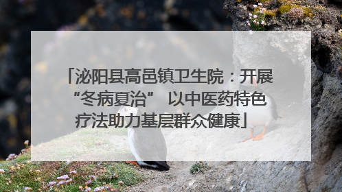 泌阳县高邑镇卫生院：开展“冬病夏治” 以中医药特色疗法助力基层群众健康