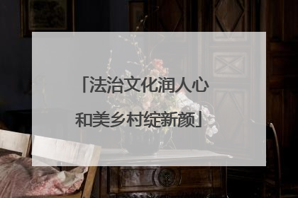 法治文化润人心 和美乡村绽新颜