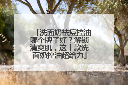 洗面奶祛痘控油哪个牌子好？解锁清爽肌，这十款洗面奶控油超给力