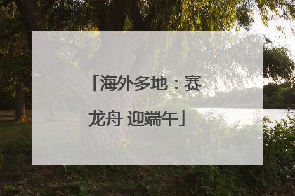 海外多地：赛龙舟 迎端午