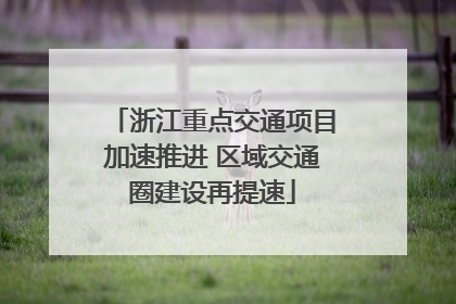 浙江重点交通项目加速推进 区域交通圈建设再提速