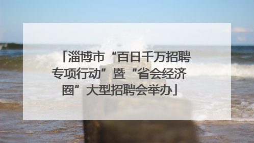 淄博市“百日千万招聘专项行动”暨“省会经济圈”大型招聘会举办