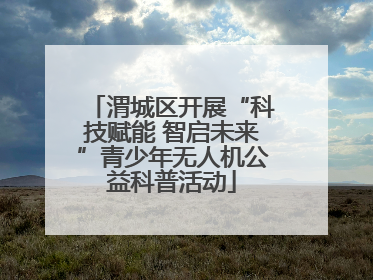 渭城区开展“科技赋能 智启未来”青少年无人机公益科普活动