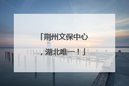 荆州文保中心，湖北唯一！