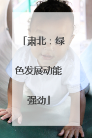 肃北：绿色发展动能强劲