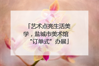艺术点亮生活美学，盐城市美术馆“订单式”办展