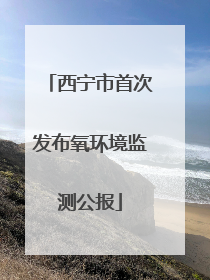 西宁市首次发布氧环境监测公报