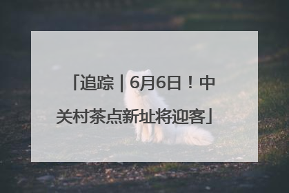 追踪｜6月6日！中关村茶点新址将迎客