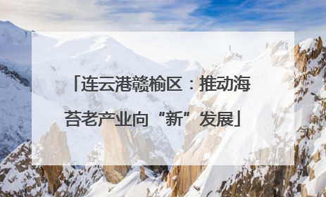 连云港赣榆区：推动海苔老产业向“新”发展