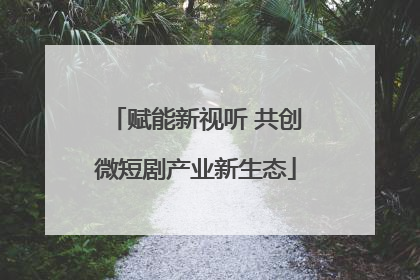 赋能新视听 共创微短剧产业新生态