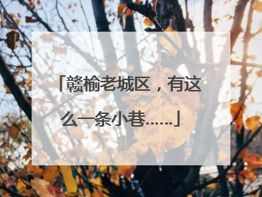 赣榆老城区，有这么一条小巷……
