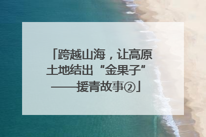 跨越山海，让高原土地结出“金果子”——援青故事②