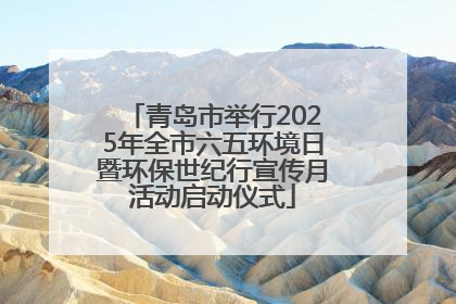 青岛市举行2025年全市六五环境日暨环保世纪行宣传月活动启动仪式