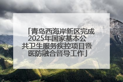 青岛西海岸新区完成2025年国家基本公共卫生服务疾控项目暨医防融合督导工作