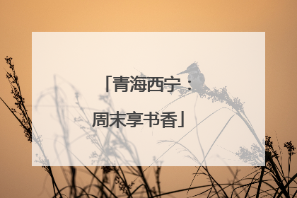 青海西宁：周末享书香