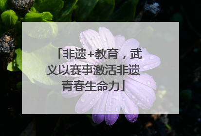 非遗+教育，武义以赛事激活非遗青春生命力