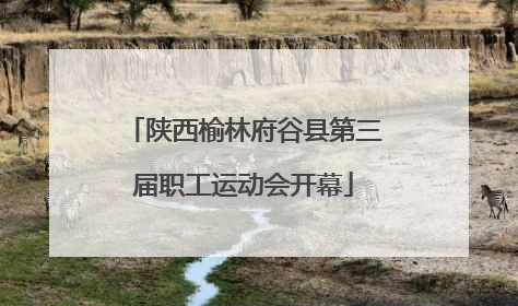 陕西榆林府谷县第三届职工运动会开幕