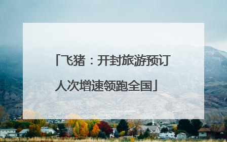 飞猪：开封旅游预订人次增速领跑全国