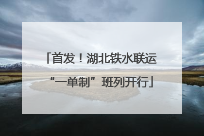首发！湖北铁水联运“一单制”班列开行