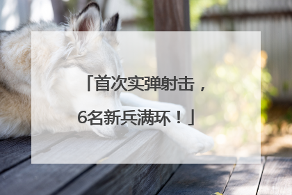 首次实弹射击，6名新兵满环！