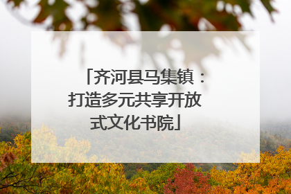 齐河县马集镇：打造多元共享开放式文化书院