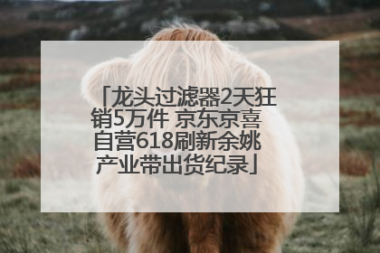 龙头过滤器2天狂销5万件 京东京喜自营618刷新余姚产业带出货纪录