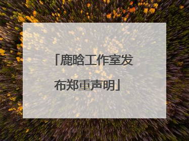 鹿晗工作室发布郑重声明