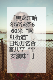 黑龙江哈尔滨这条660米“网红街道”，日均万名食客共享“平安滋味”