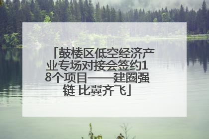 鼓楼区低空经济产业专场对接会签约18个项目——建圈强链 比翼齐飞