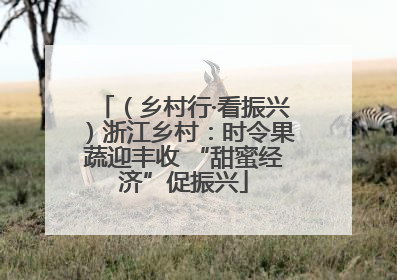 （乡村行·看振兴）浙江乡村：时令果蔬迎丰收 “甜蜜经济”促振兴