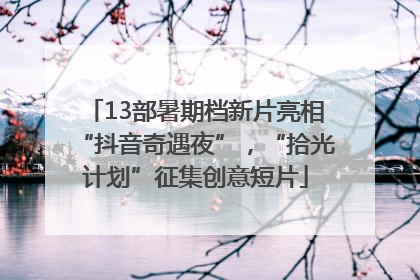 13部暑期档新片亮相“抖音奇遇夜”，“拾光计划”征集创意短片